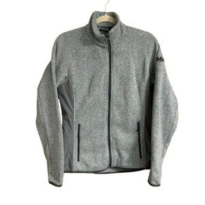 Helly Hansen Varde Women's Medium Gray Full Zip Fleece Jacket EUC